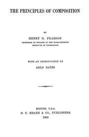 Cover of: The principles of composition by Henry Greenleaf Pearson