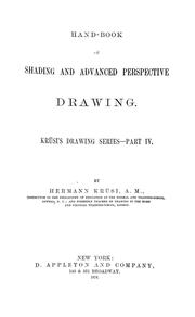 Cover of: Handbook of shading and advanced perspective drawing