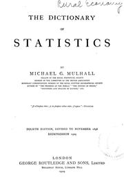 Cover of: The dictionary of statistics