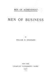Cover of: Men of business by William Osborn Stoddard