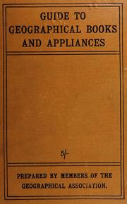Cover of: Guide to geographical books and appliances | Hugh Robert Mill