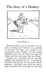 Cover of: The story of a donkey: abridged from the French of Madame la comtesse de Ségur