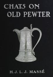 Cover of: Chats on old pewter
