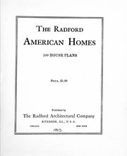 Cover of: The Radford American homes by Radford Architectural Company, Radford Architectural Company.