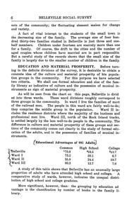 Belleville social survey by Ernest Watson Burgess