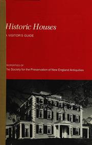 Cover of: Historic houses: a visitor's guide