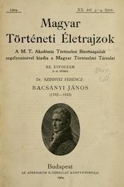 Cover of: Bacsányi János, 1763-1845