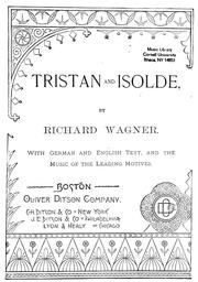 Cover of: Tristan and Isolde by Richard Wagner