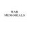 Cover of: War memorials