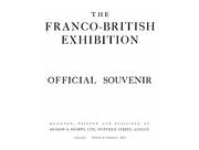 Cover of: The Franco-British Exhibition: official souvenir