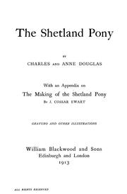 Cover of: The Shetland pony