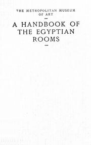 Cover of: A handbook of the Egyptian rooms ...