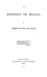 Cover of: A journey in Brazil