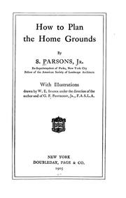 Cover of: How to plan the home grounds