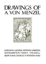 Cover of: Drawings of A. von Menzel