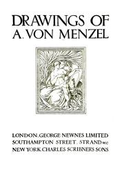 Cover of: Drawings of A. von Menzel