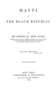 Cover of: Hayti: or, the Black republic
