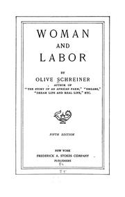 Cover of: Woman and labor