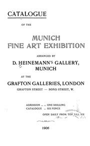 Cover of: Catalogue of the Munich fine art exhibition by Heinemann (D.) Galerie, Munich.