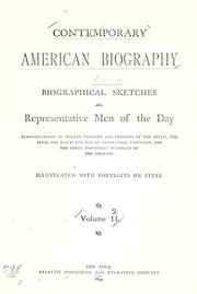 Cover of: Contemporary American biography by Illustrated with portraits on steel