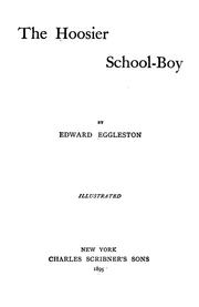 Cover of: The Hoosier school-boy