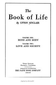 Cover of: The book of life. | Upton Sinclair