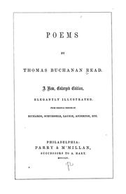 Cover of: Poems by Thomas Buchanan Read
