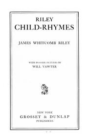 Cover of: Riley child-rhymes by James Whitcomb Riley