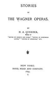 Cover of: Stories of the Wagner operas