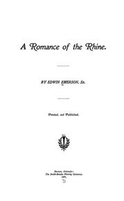 Cover of: A romance of the Rhine