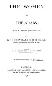 Cover of: The women of the Arabs: with a chapter for children