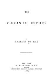 Cover of: The vision of Esther