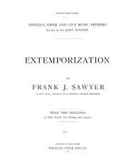 Cover of: Extemporization