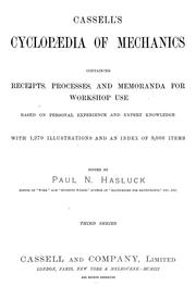 Cover of: Cassell's cyclopaedia of mechanics by Paul N. Hasluck