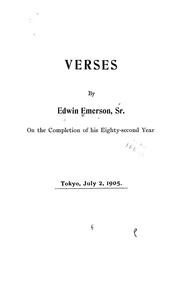 Cover of: Verses on the completion of his eighty-second year.