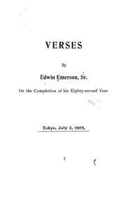 Cover of: Verses on the completion of his eighty-second year. by Emerson, Edwin