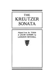 Cover of: The Kreutzer sonata