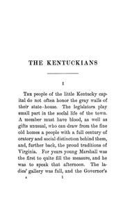 Cover of: The Kentuckians by Fox, John