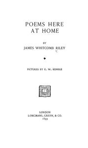 Cover of: Poems here at home by James Whitcomb Riley