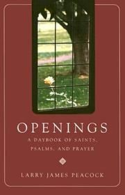 Cover of: Openings: A Daybook of Saints, Psalms, and Prayer