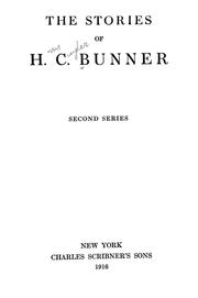 Cover of: The stories of H. C. Bunner
