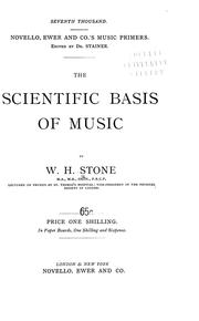 Cover of: Scientific basis of music