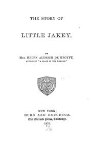 Cover of: The story of little Jakey by Helen Aldrich De Kroyft
