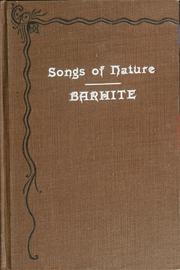 Cover of: Songs of nature