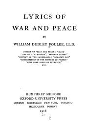 Cover of: Lyrics of war and peace