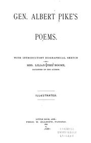 Cover of: Gen. Albert Pike's poems