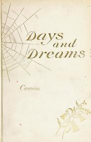 Cover of: Days and dreams: Poems