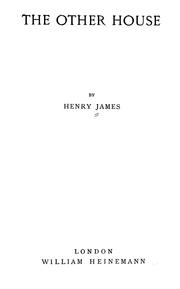 Cover of: The other house by Henry James