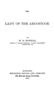 Cover of: The lady of the Aroostook by William Dean Howells