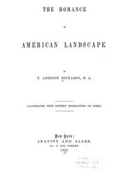 Cover of: The romance of American landscape by T. Addison Richards